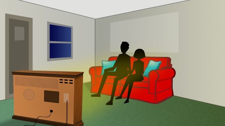 living room, tv, retro