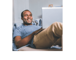 Man Relaxing at Home